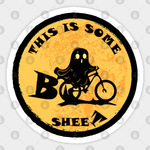 Boo-cycle Sticker by GraphGeek